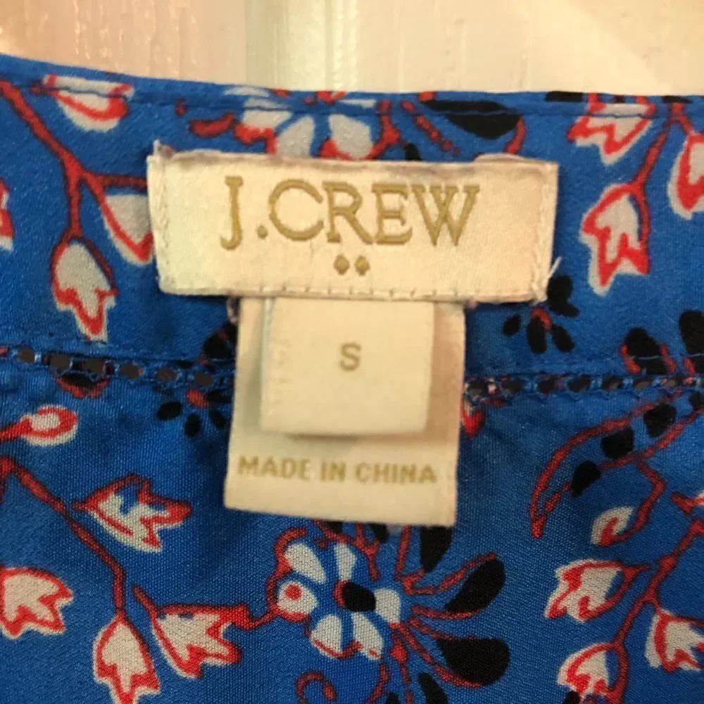 J. Crew floral blouse